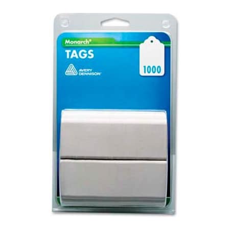 Monarch Marking System Monarch Refill Tags for Tag Attacher Kit, 1-1/8 x 1-3/4, White, 1000 Tags/Pack 925047